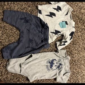 Baby boy three piece set